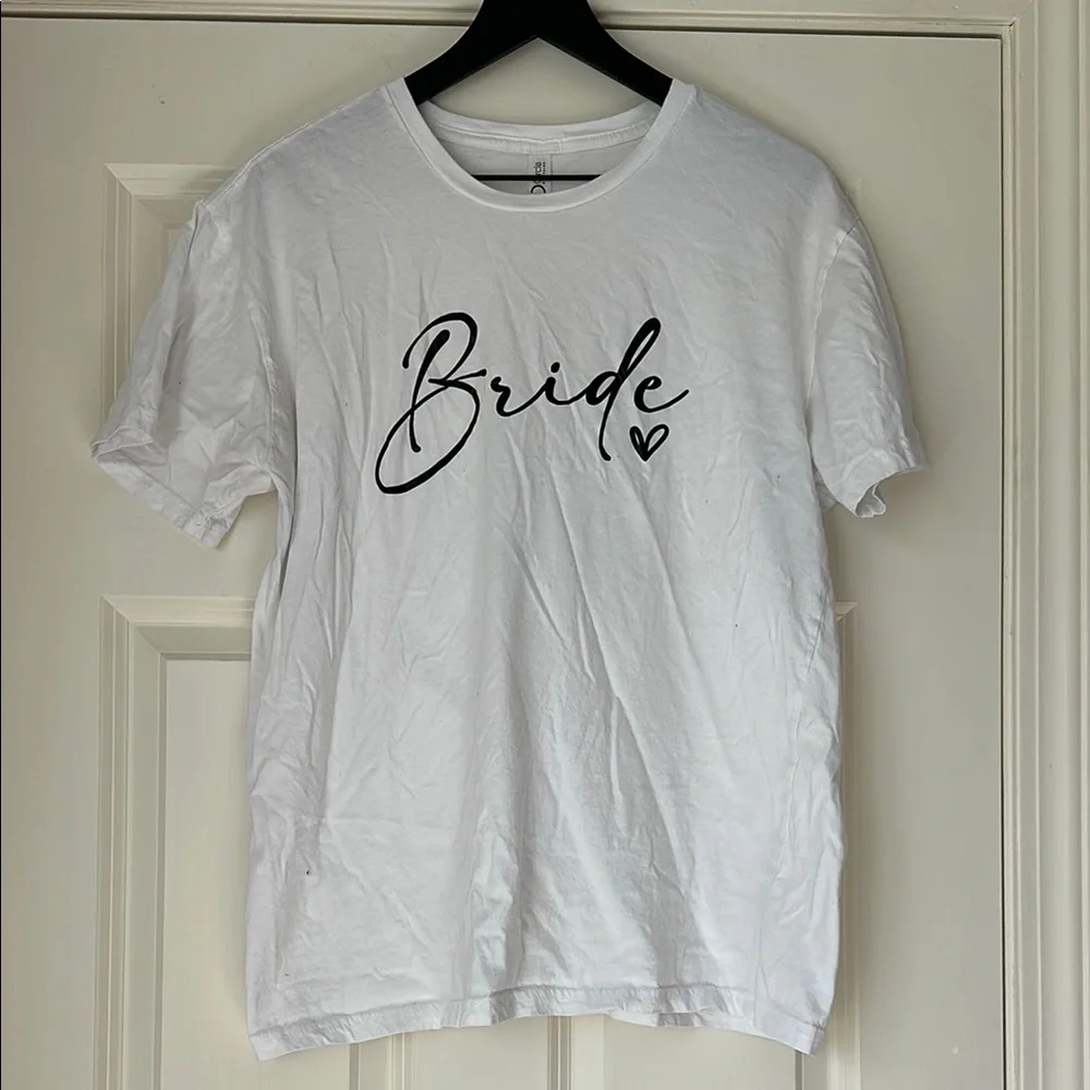 White 'Bride' Short Sleeve Tee - Picture 1 of 2